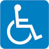 Accessible aux chaises roulantes